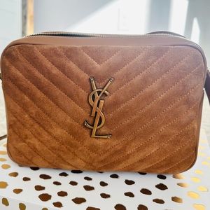YSL LOU SUEDE CAMERA CROSSBODY